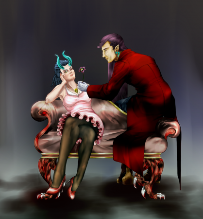 線画：もじさん(@kaomo_jihs)/塗り：モム太